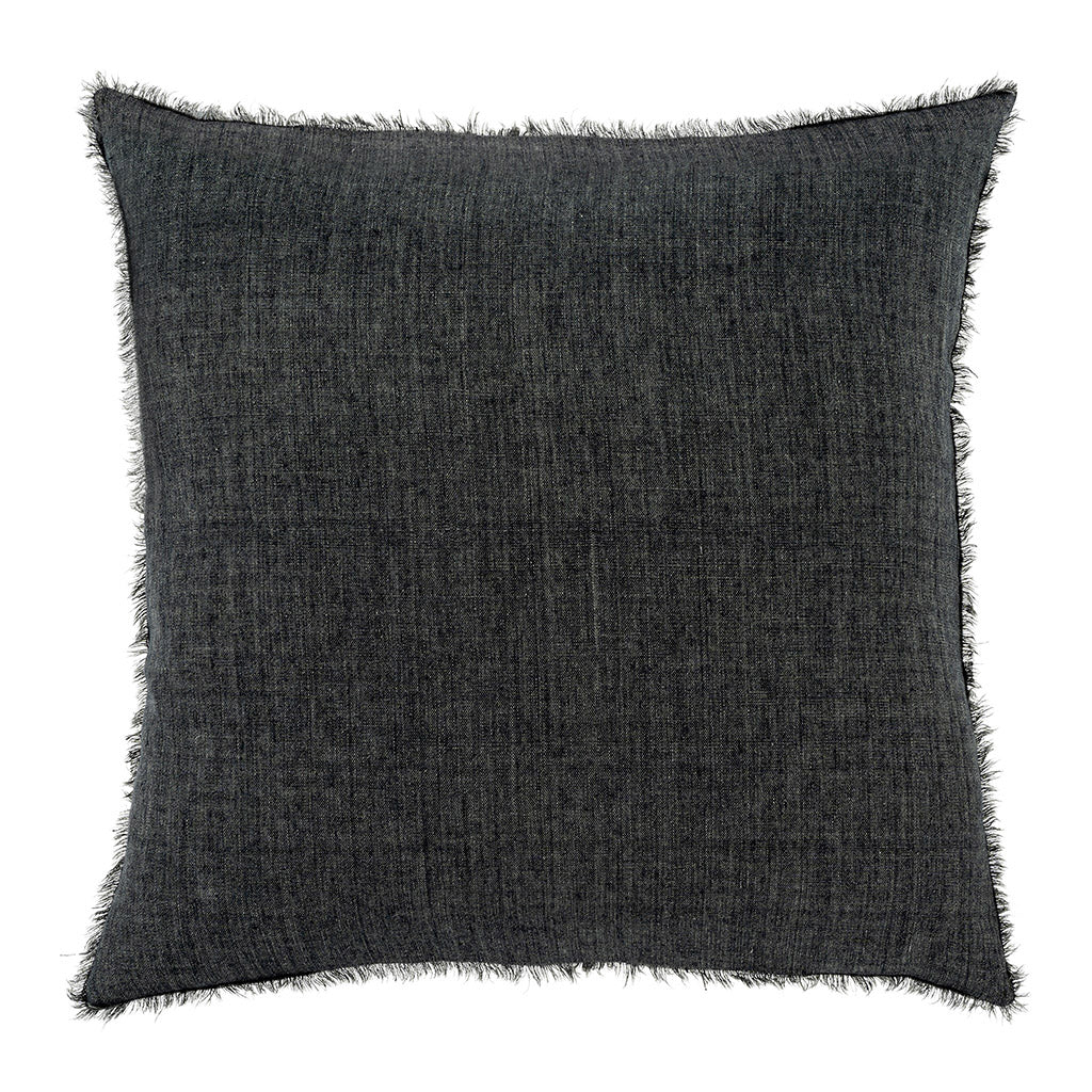 Charcoal Linen Pillow
