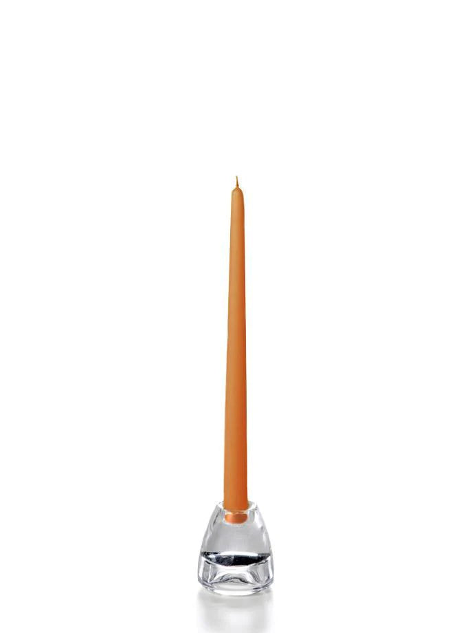 Pair Toffee 12" Taper Candles