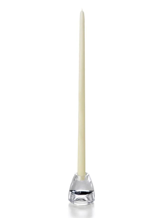 Pair Ivory 18" Taper Candles