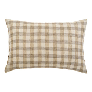 Cape Check Linen Pillow