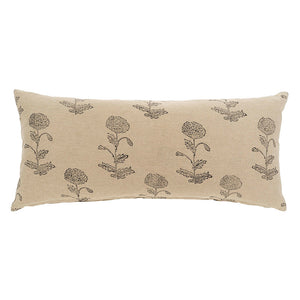 Rosa Block Print Bolster Pillow