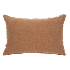 Terracotta Rectangular Linen Pillow