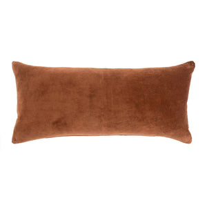 Umber Velvet Bolster Pillow