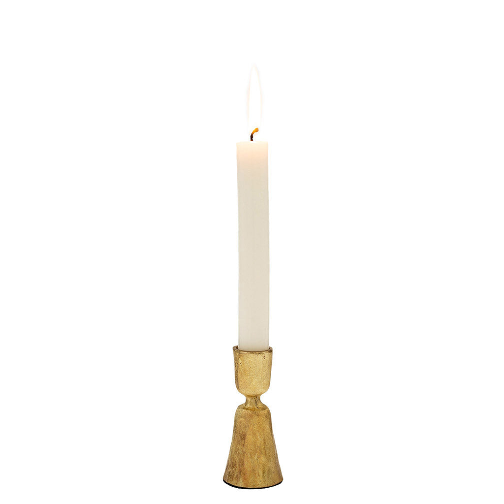 Short Gold Zora Forged Candlestick