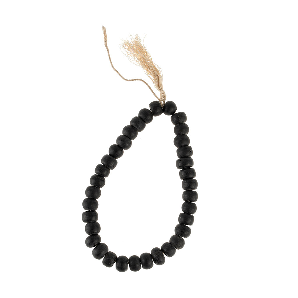 Onyx Glass Tassel Beads