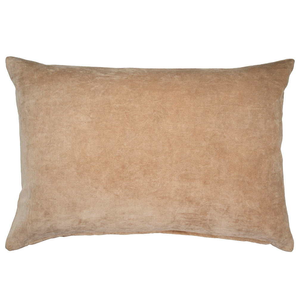 Bisque Rectangular Velvet Pillow