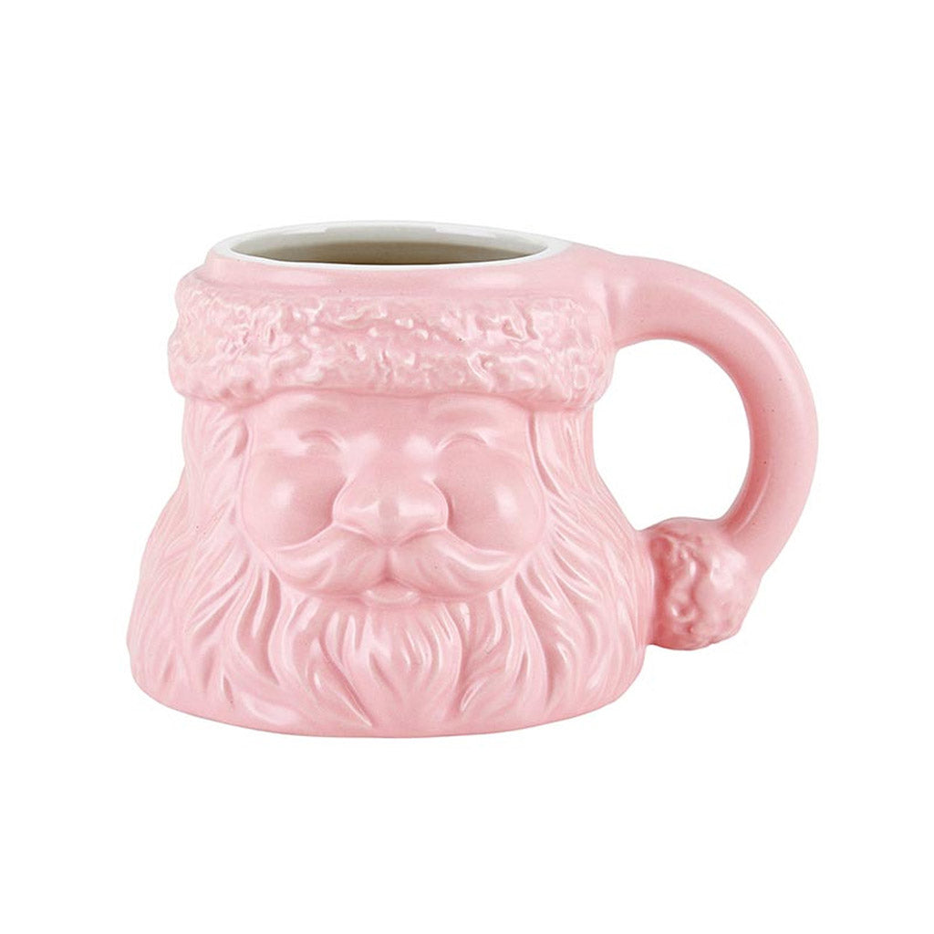 Pink Shaped Santa Mug