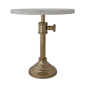 Adjustable Marble Top Cake Stand