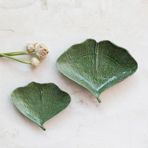 Large Gingko Leaf Dish