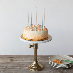 Adjustable Marble Top Cake Stand