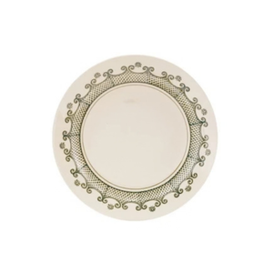 Red & Green Stoneware Plate