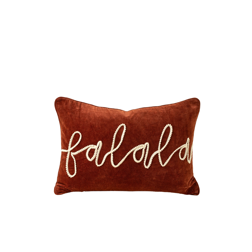 Fa La La Velvet Pillow
