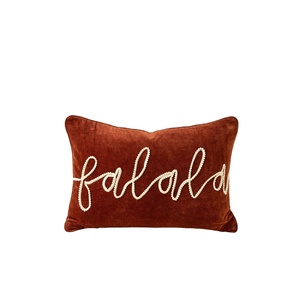 Fa La La Velvet Pillow