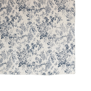 Chambray Blue Toile Throw