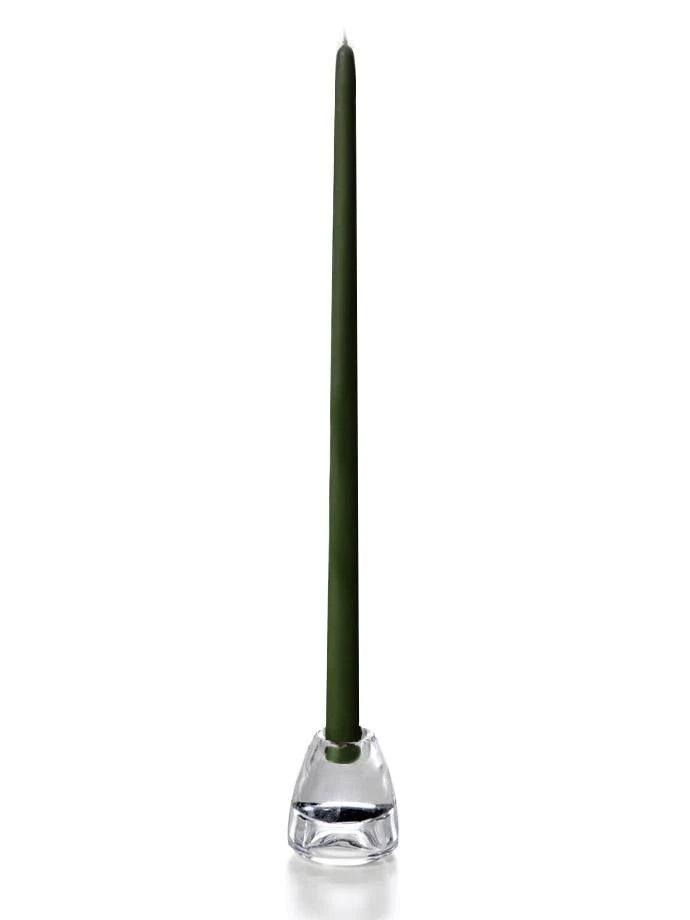 Pair Olive 18" Taper Candles