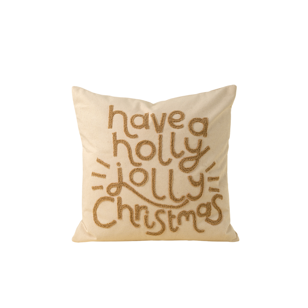 Holly Jolly Christmas Pillow