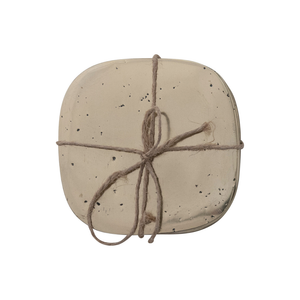 S/4 Pocked Gold Finish Coasters