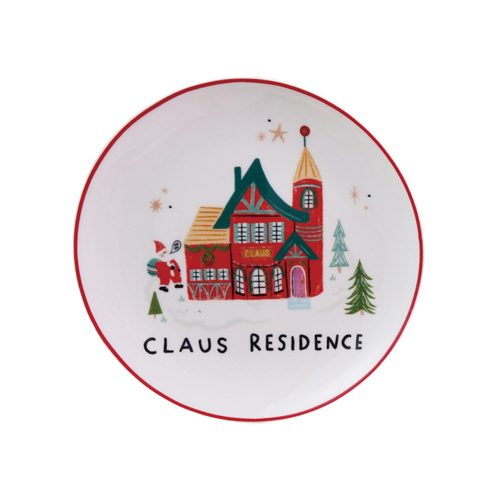 North Pole Village Plates