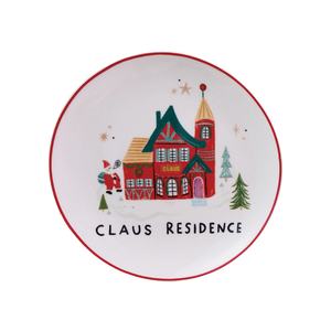 North Pole Village Plates