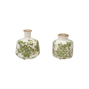 Botanical Stoneware Vase