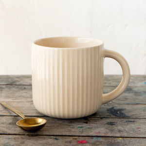 Ecru Fluted Mug