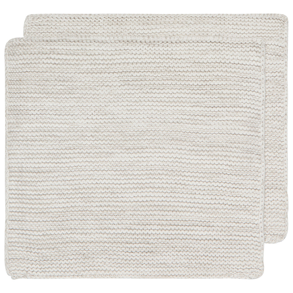 Dove Gray Knit Dishcloths