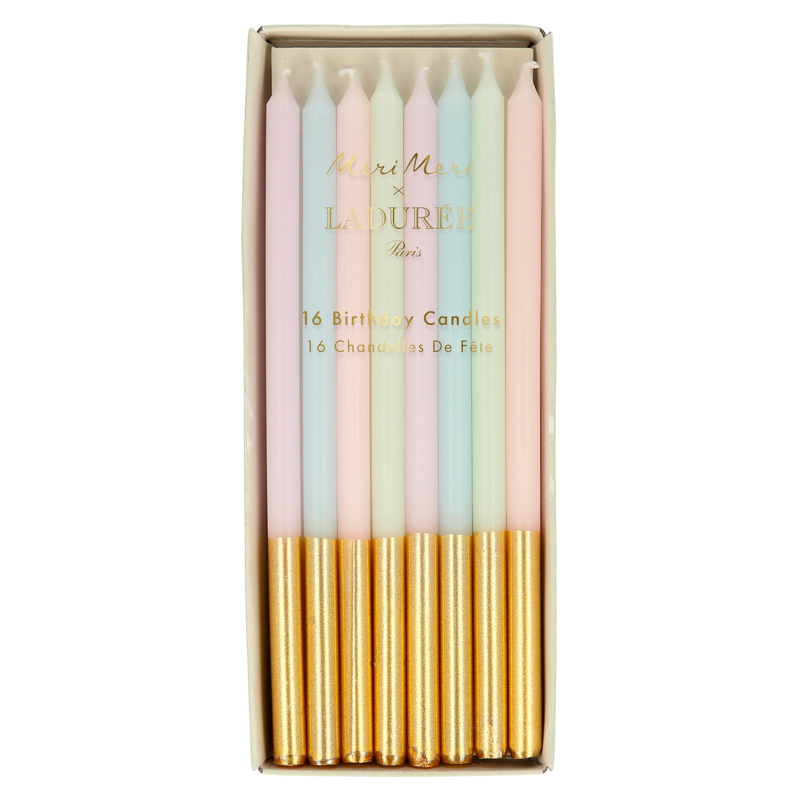 Laduree Gold Dipped Candles