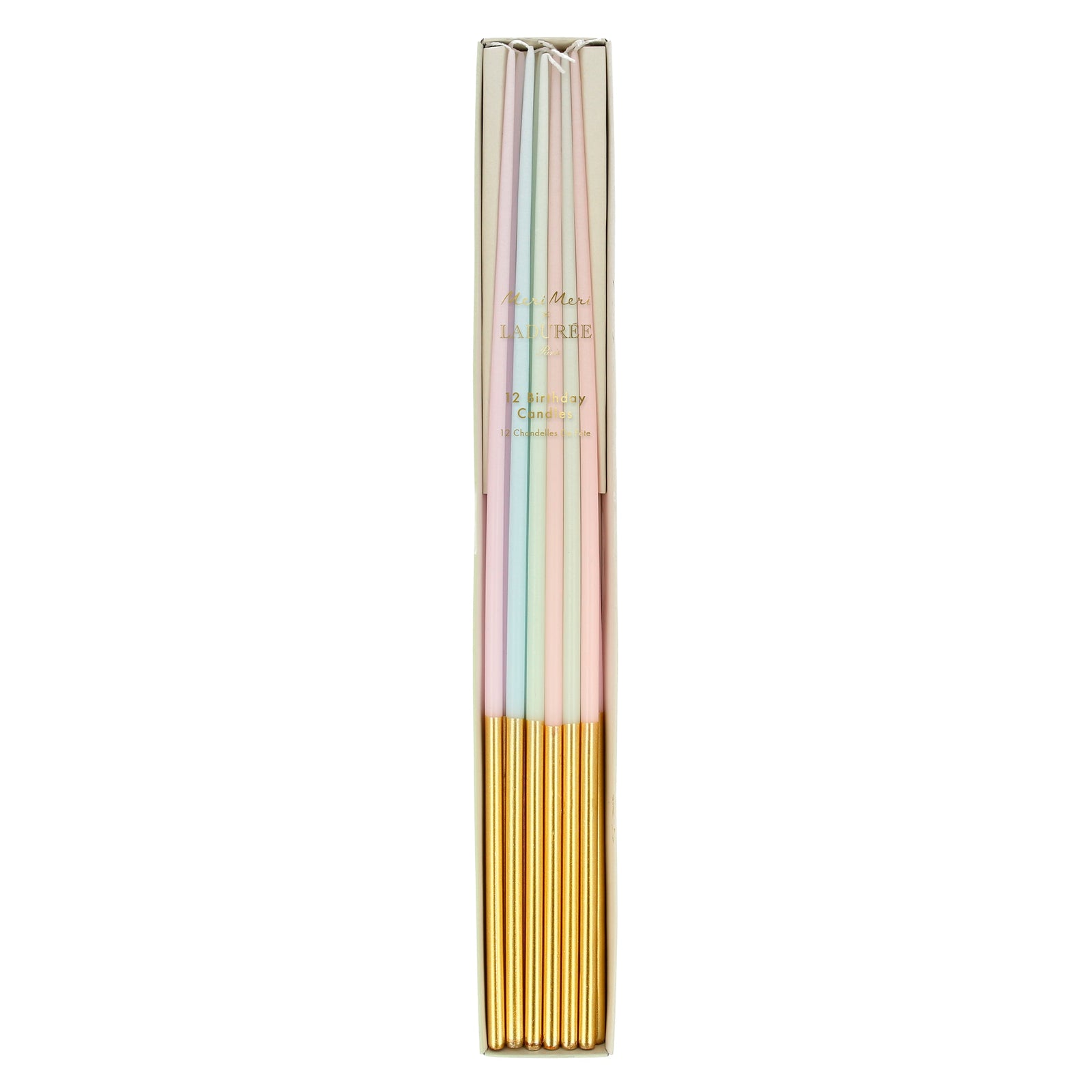 Laduree Gold Dipped Tall Tapered Candles