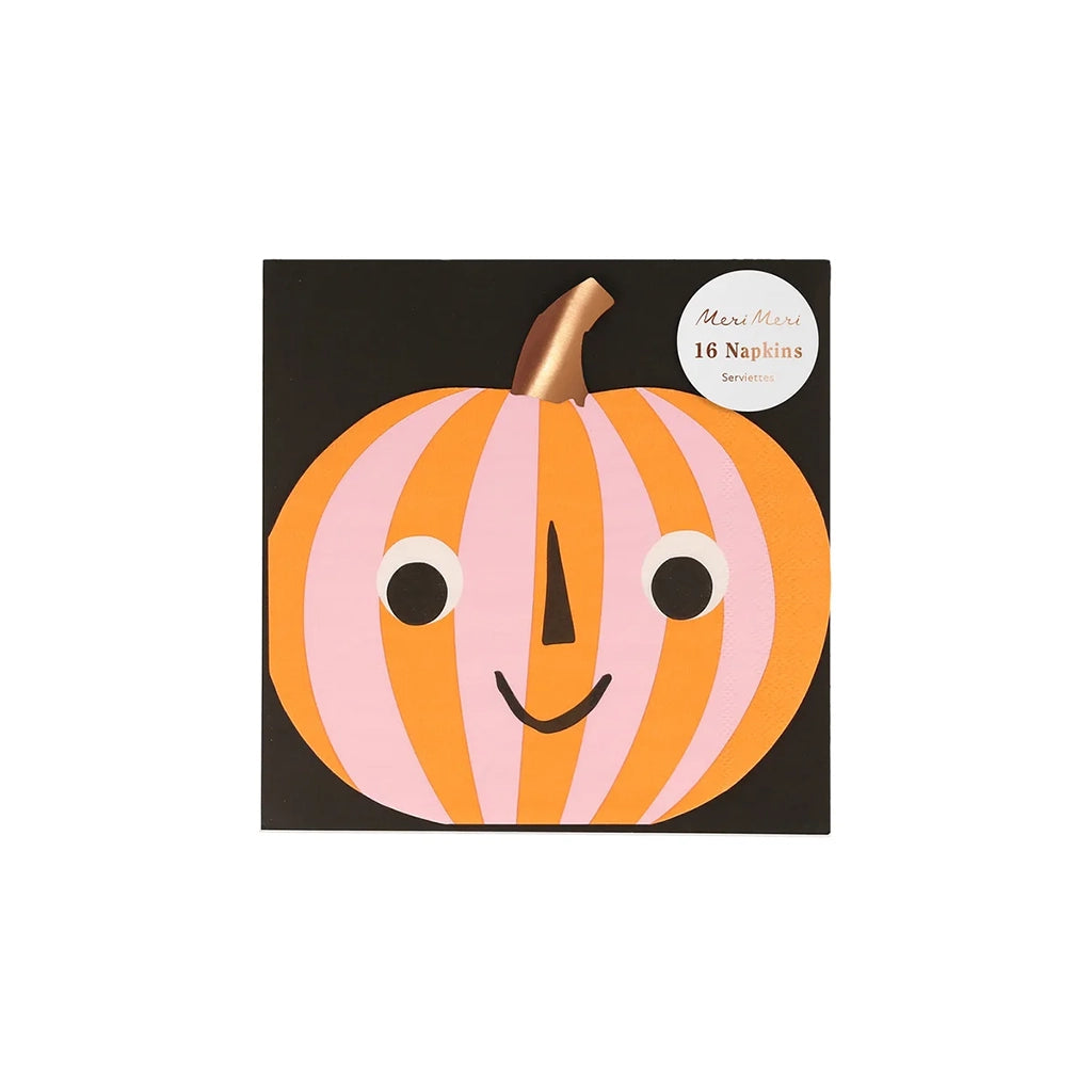 Stripy Pumpkin Napkins