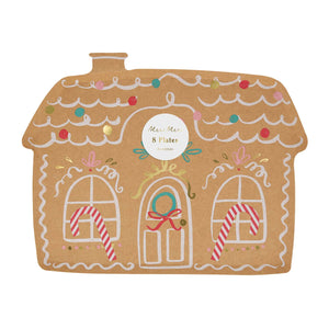 Whimsy Gingerbread House Plates