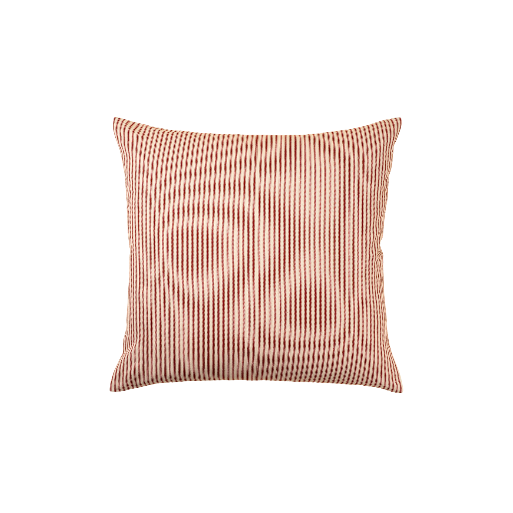 Red Ticking Pillow
