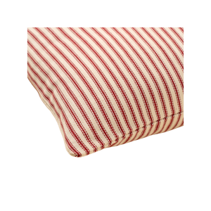 Red Ticking Pillow