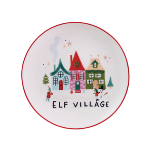 North Pole Village Plates