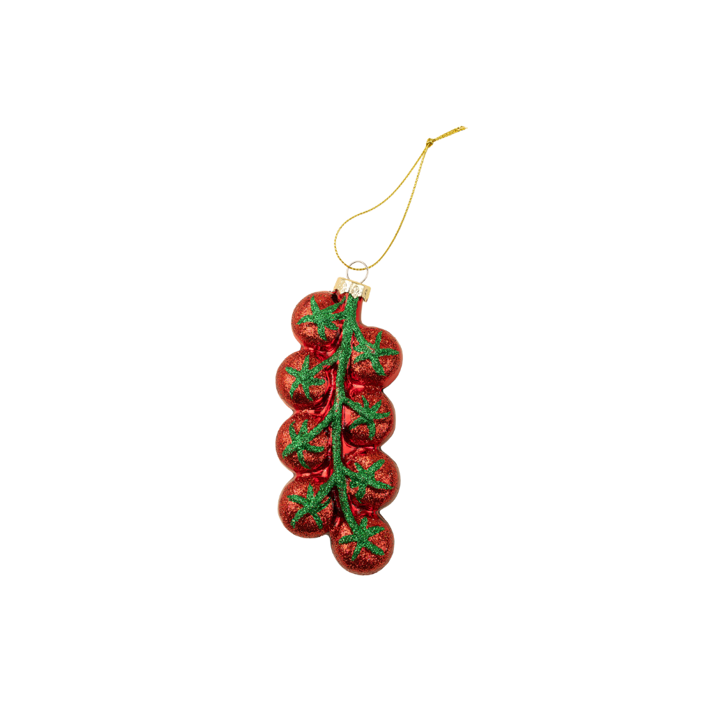 Tomato Vine Glass Ornament