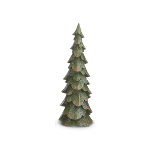 Green Wood Carved Trees