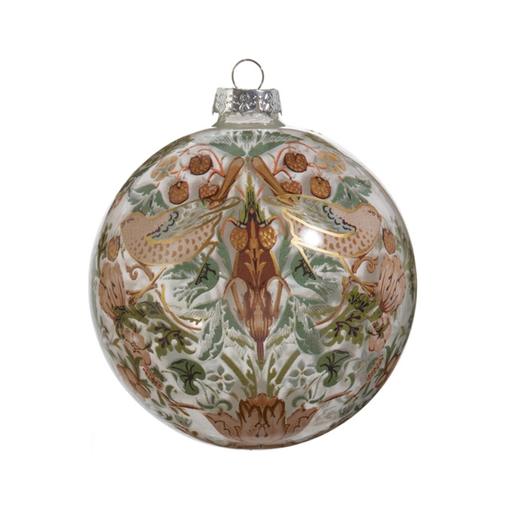 5" William Morris Ball Ornament