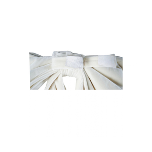 Oversized Ivory Fabric Bow
