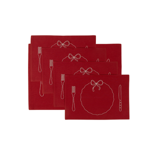 Red Bon Appetit Placemats