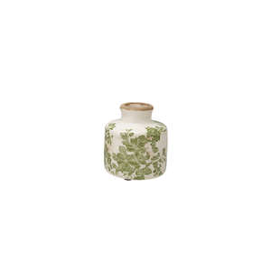 Botanical Stoneware Vase