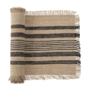 French Stripe Linen Table Runner