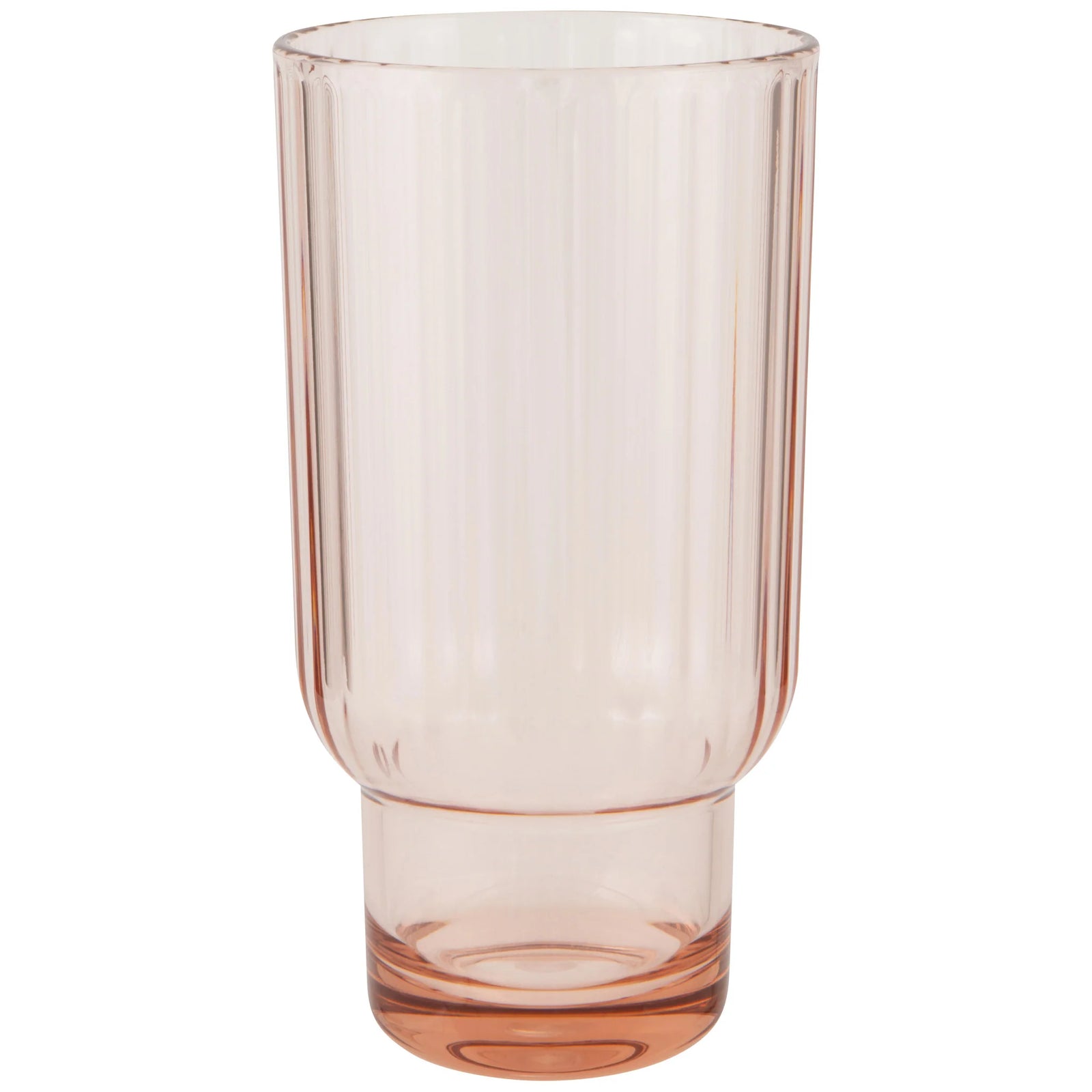 Blush Acrylic Fluted Highball