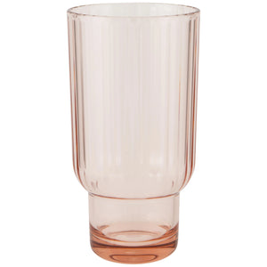 Blush Acrylic Fluted Highball
