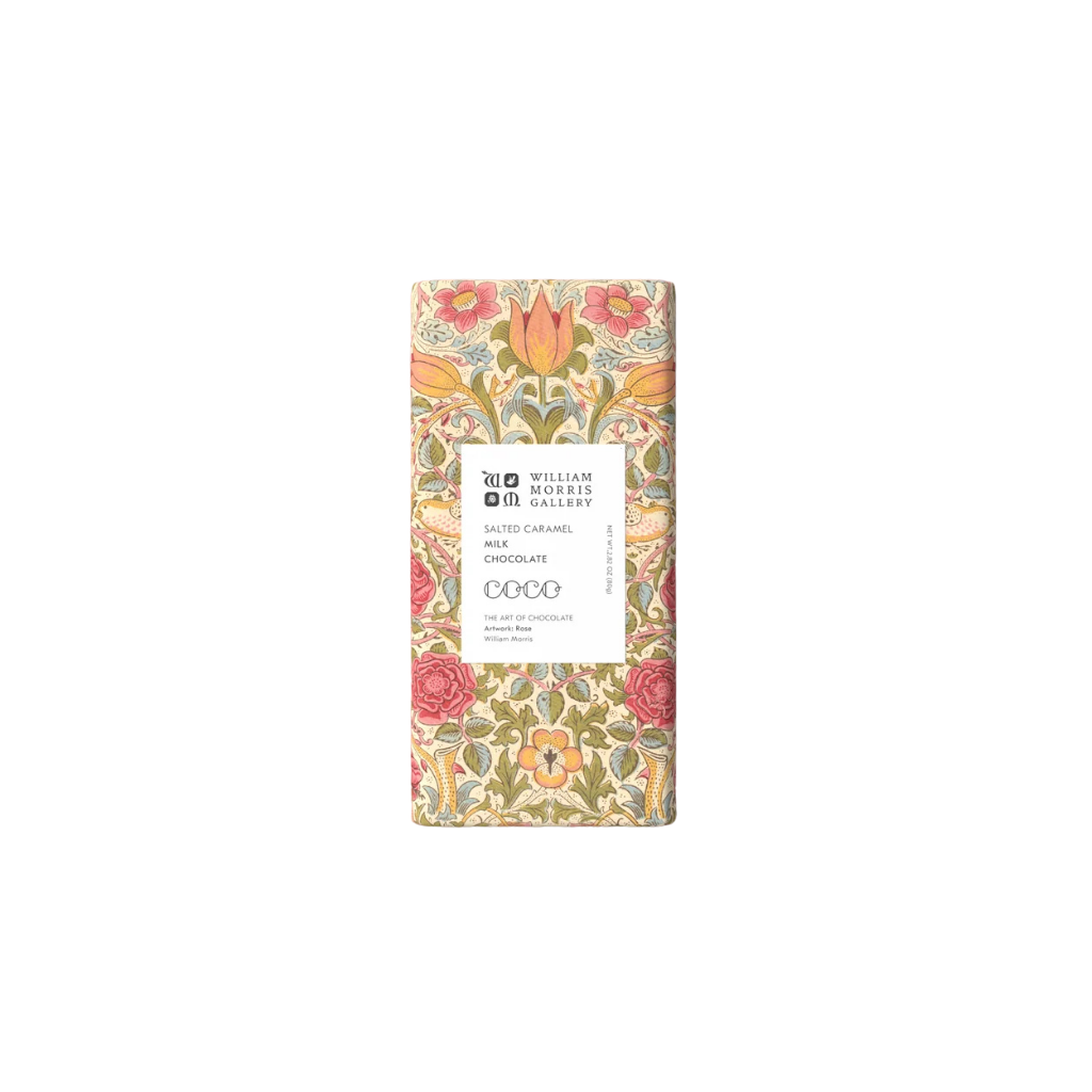 Salted Caramel Milk Chocolate Bar William Morris Special Edition