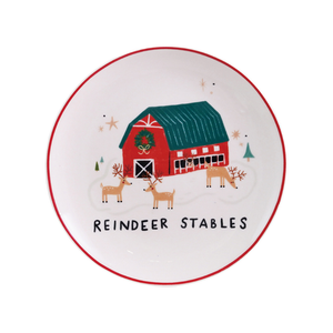North Pole Village Plates