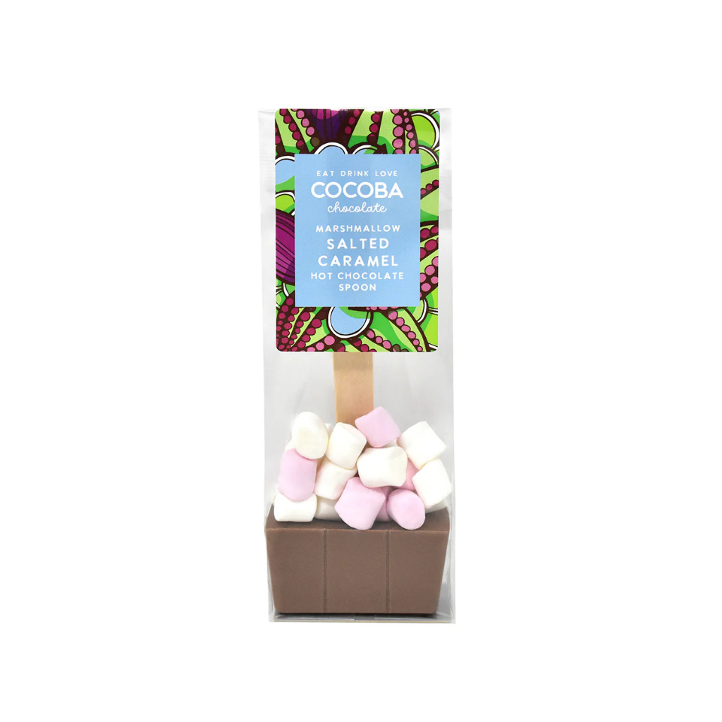 Cocoba Marshmallow Salted Caramel Hot Chocolate Spoon