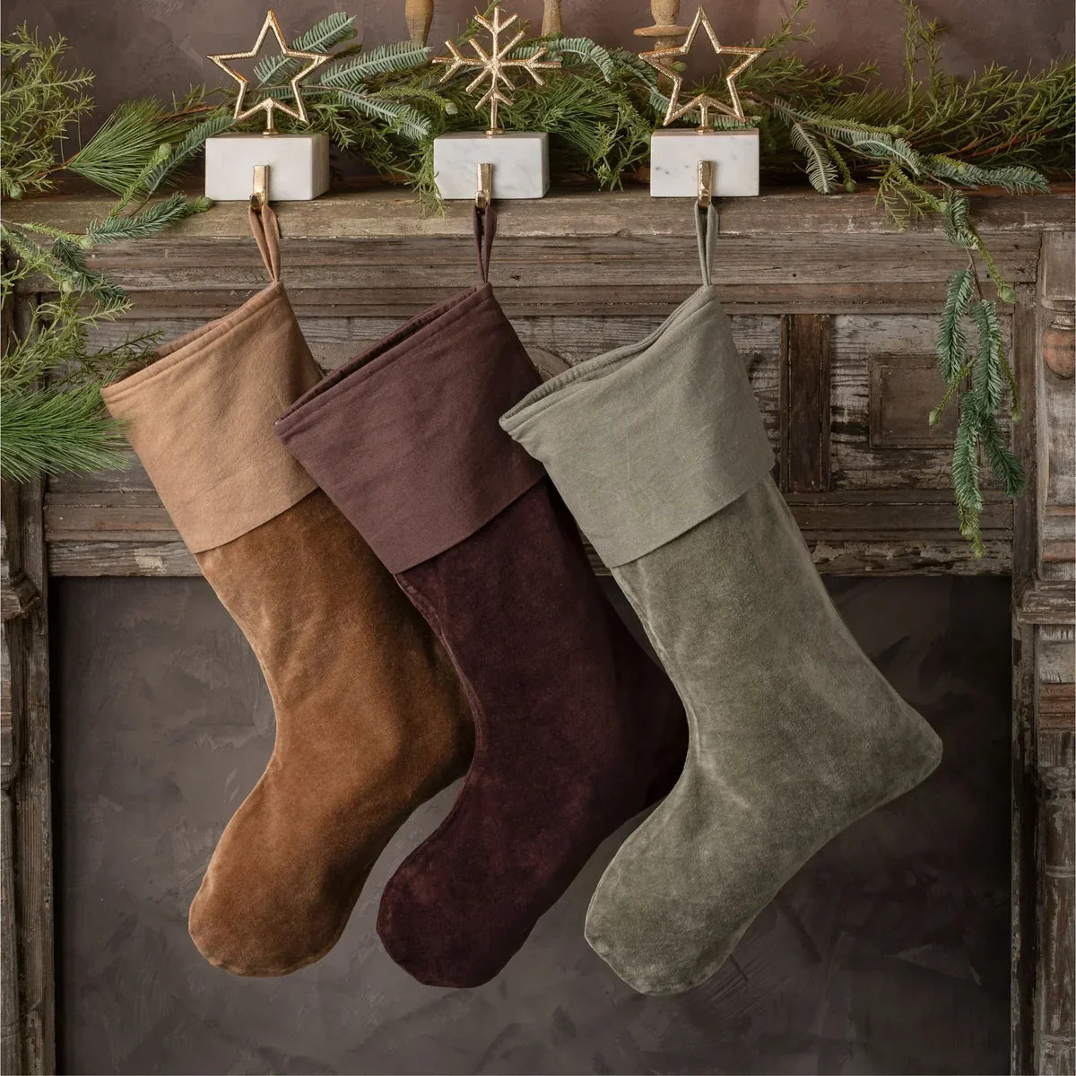 Cypress Velvet Stocking