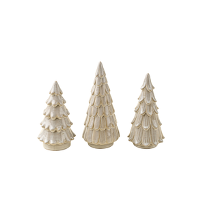 Cedar Snowdrift Ceramic Tree