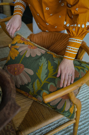 Valley Embroidered Pillow