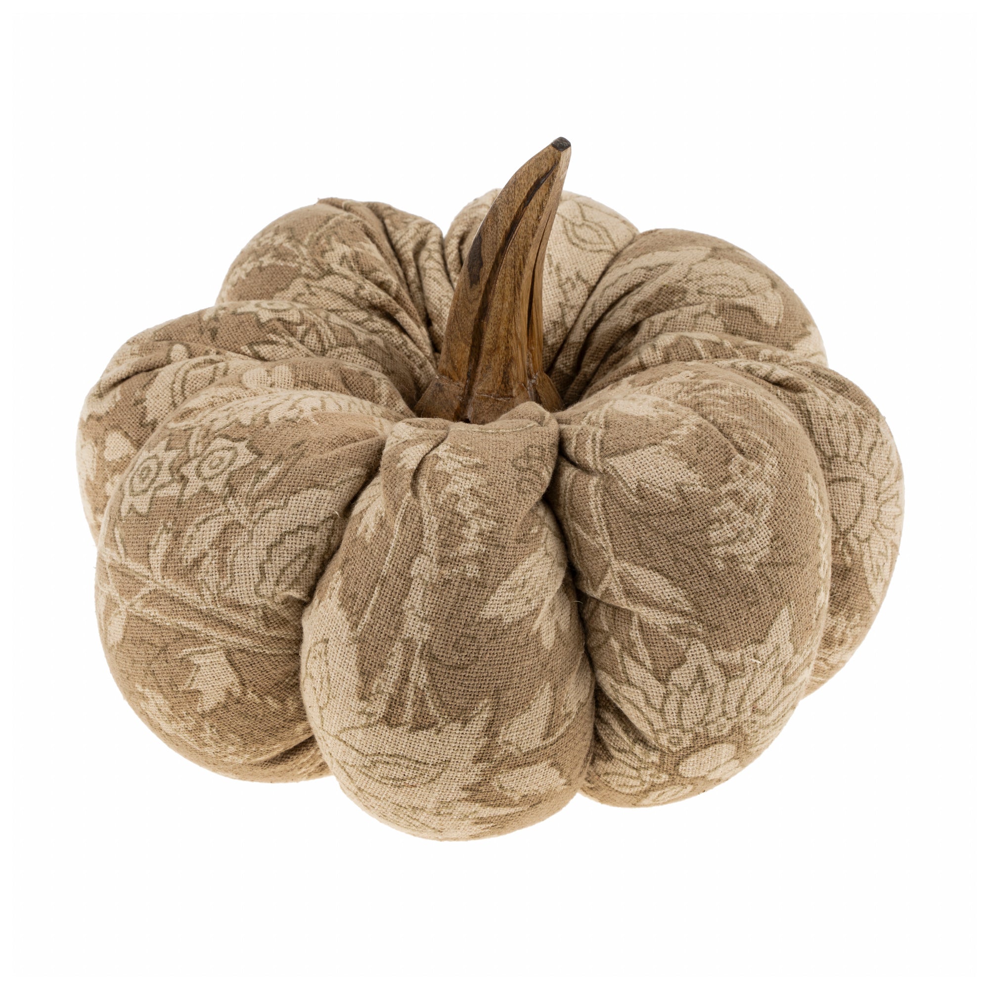 Large Taupe Screen Print Pumpkin