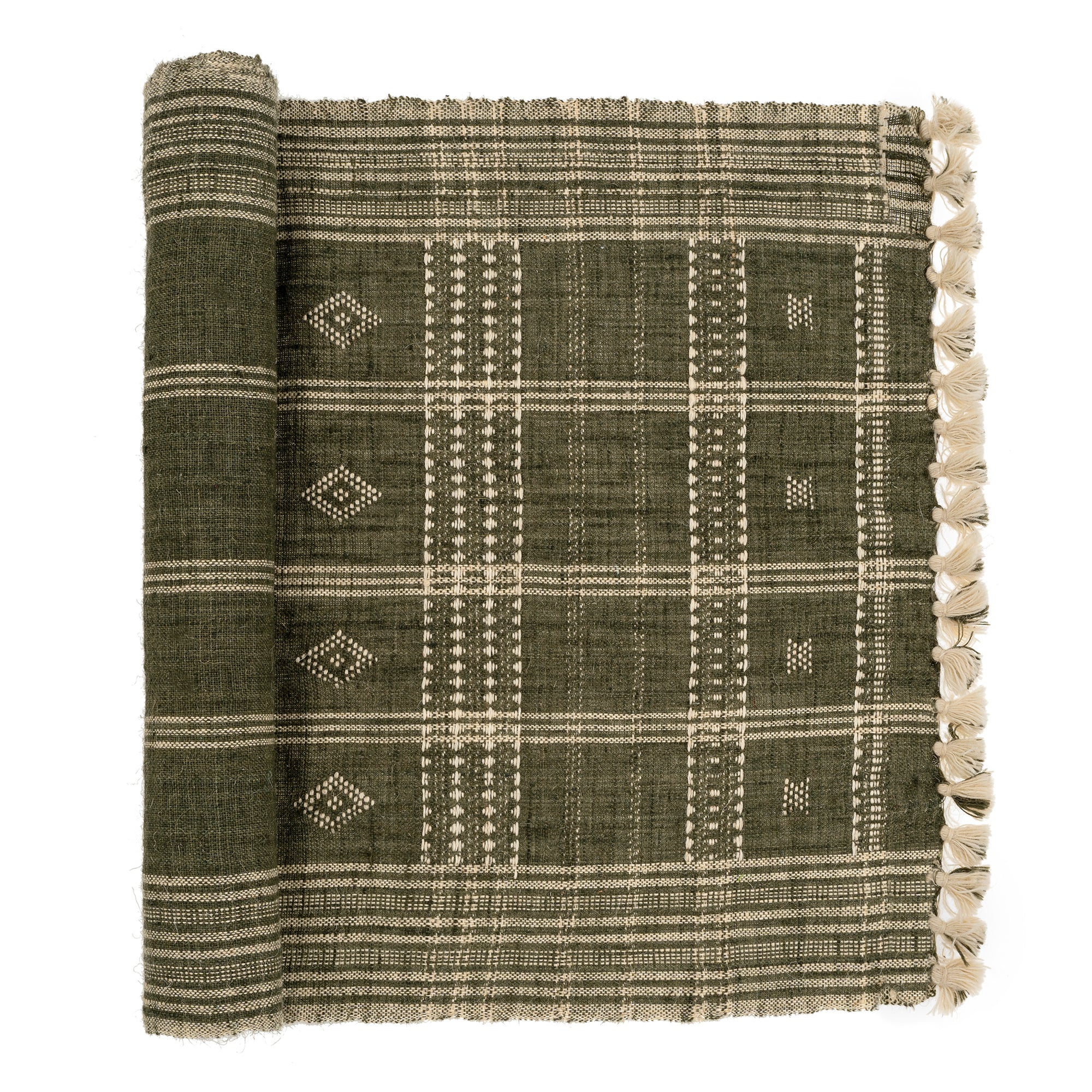 Cedar Bhujodi Wool Handloom Runner